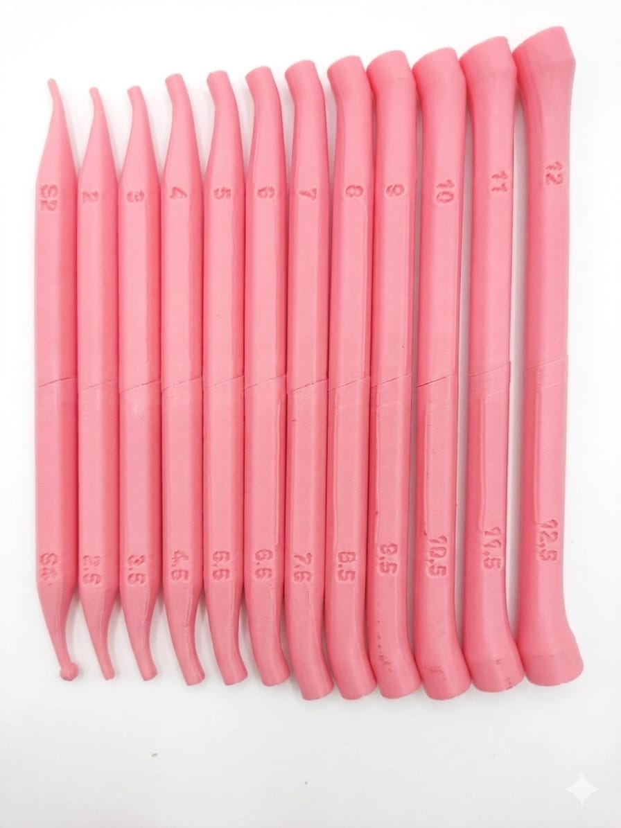12 Round bended tools for mandala art with 24 sizes - Image 2