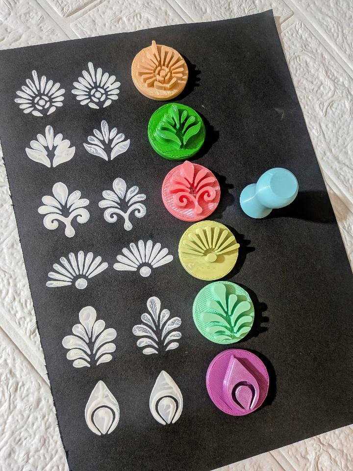 New Floral 6 designs with 1 Handle